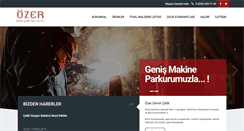 Desktop Screenshot of ozerdemircelik.com